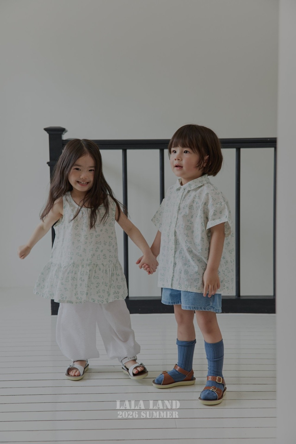 lala land47｜(75-120cm) 2色格紋/印花洋裝