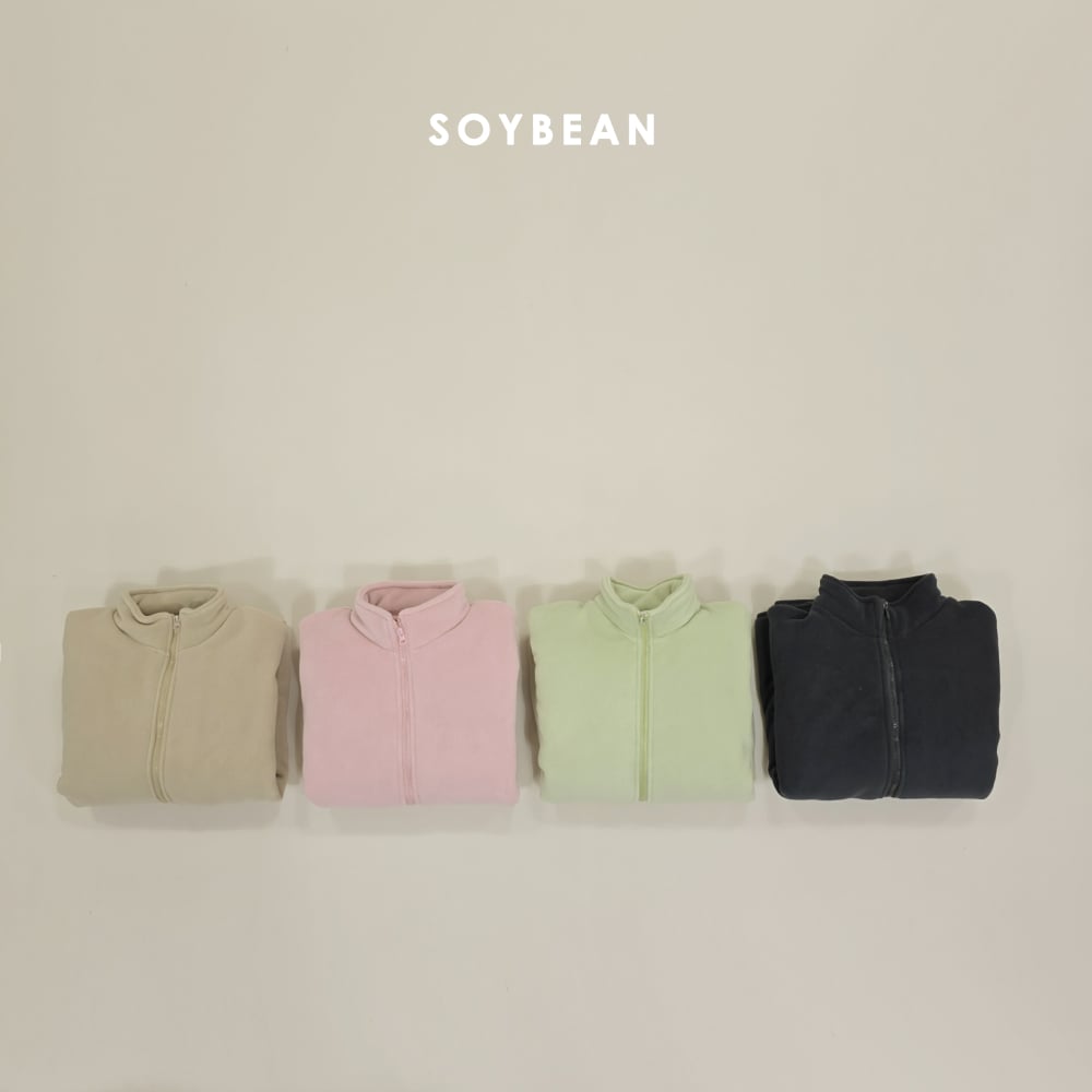 Soybean96｜(mom) 刷毛拉鍊外套