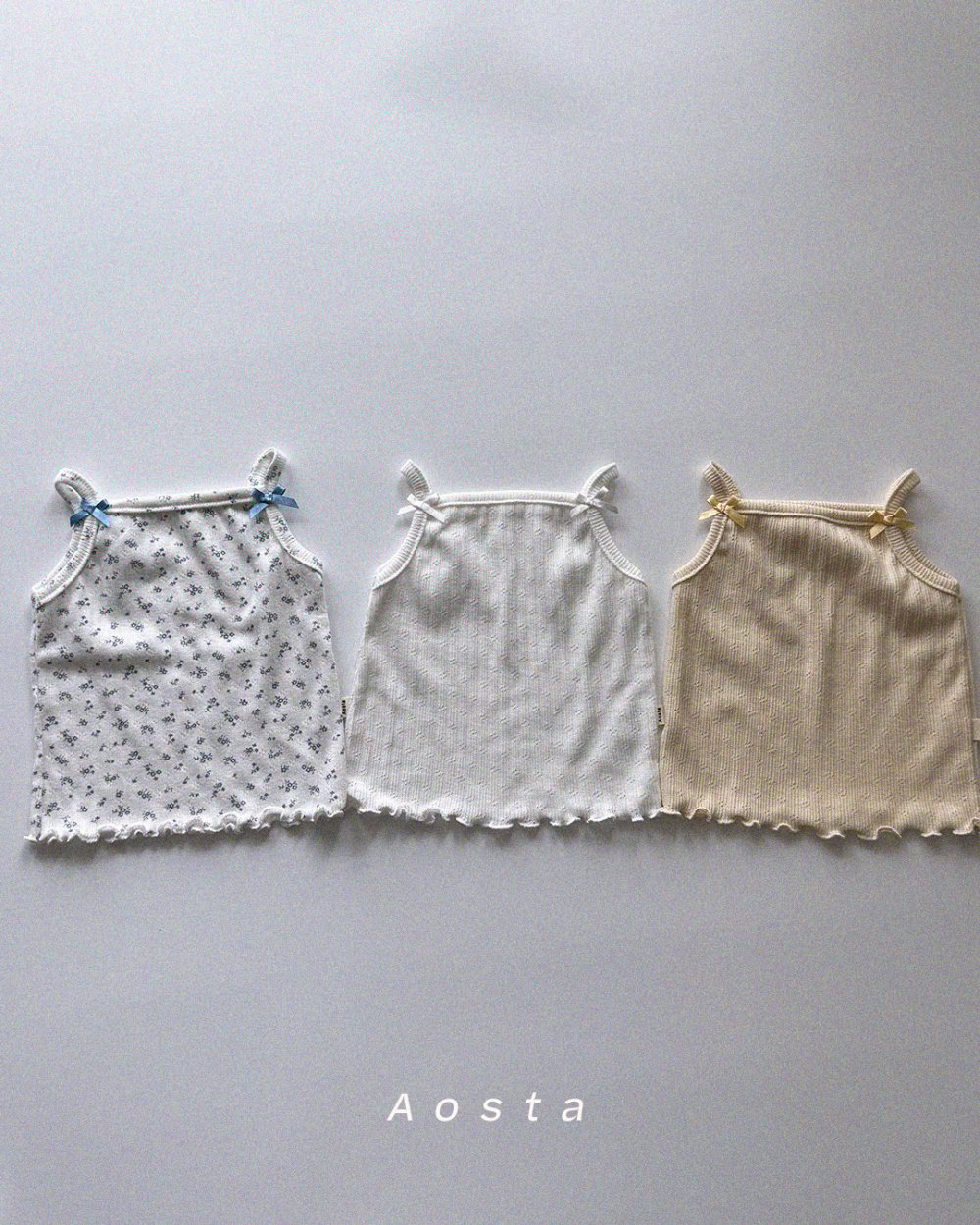 AOSTA40｜(6m-5y) 3款山茶花細肩小可愛
