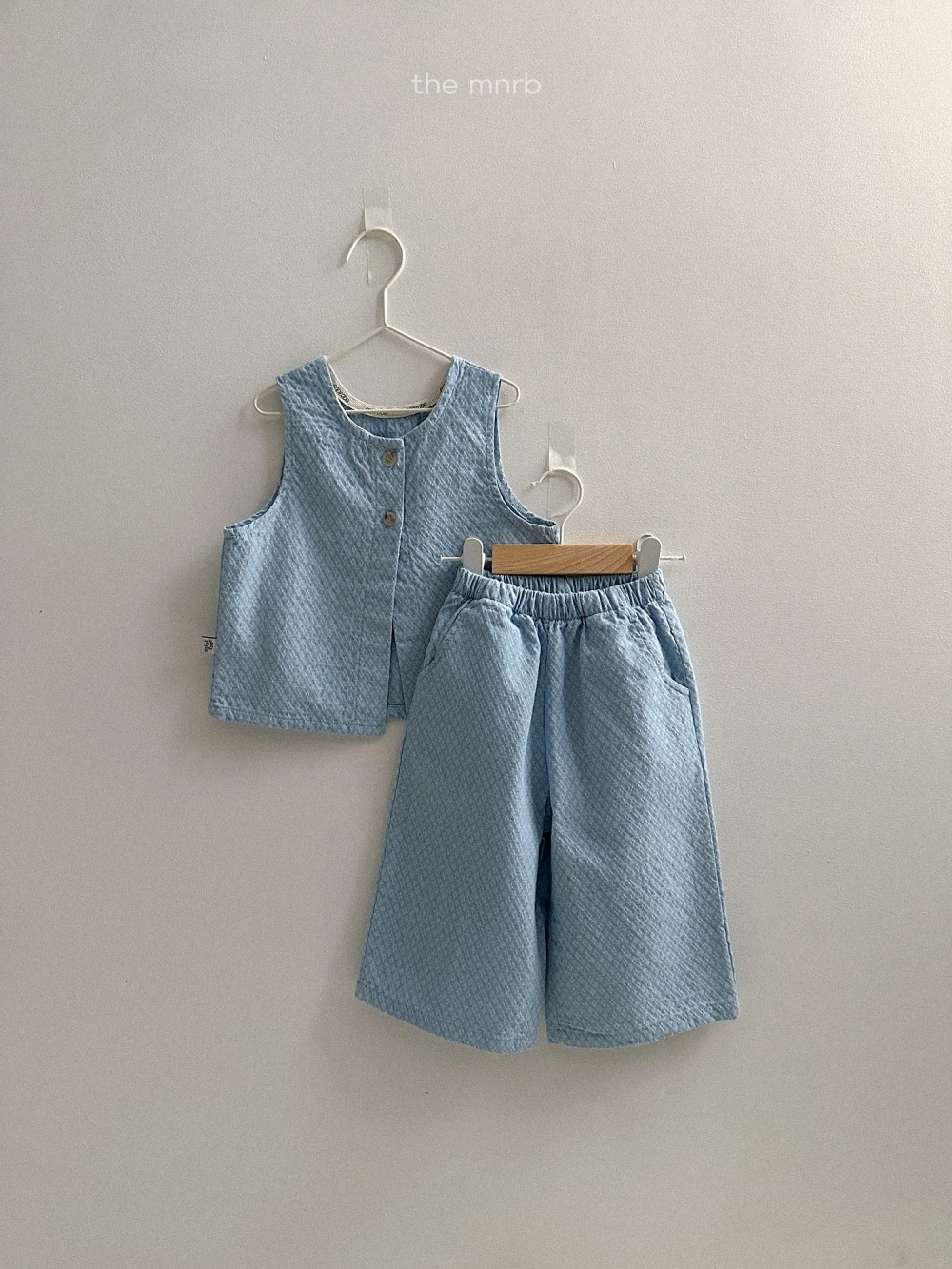 MiniRobe08｜(70-110) 壓紋直筒長褲