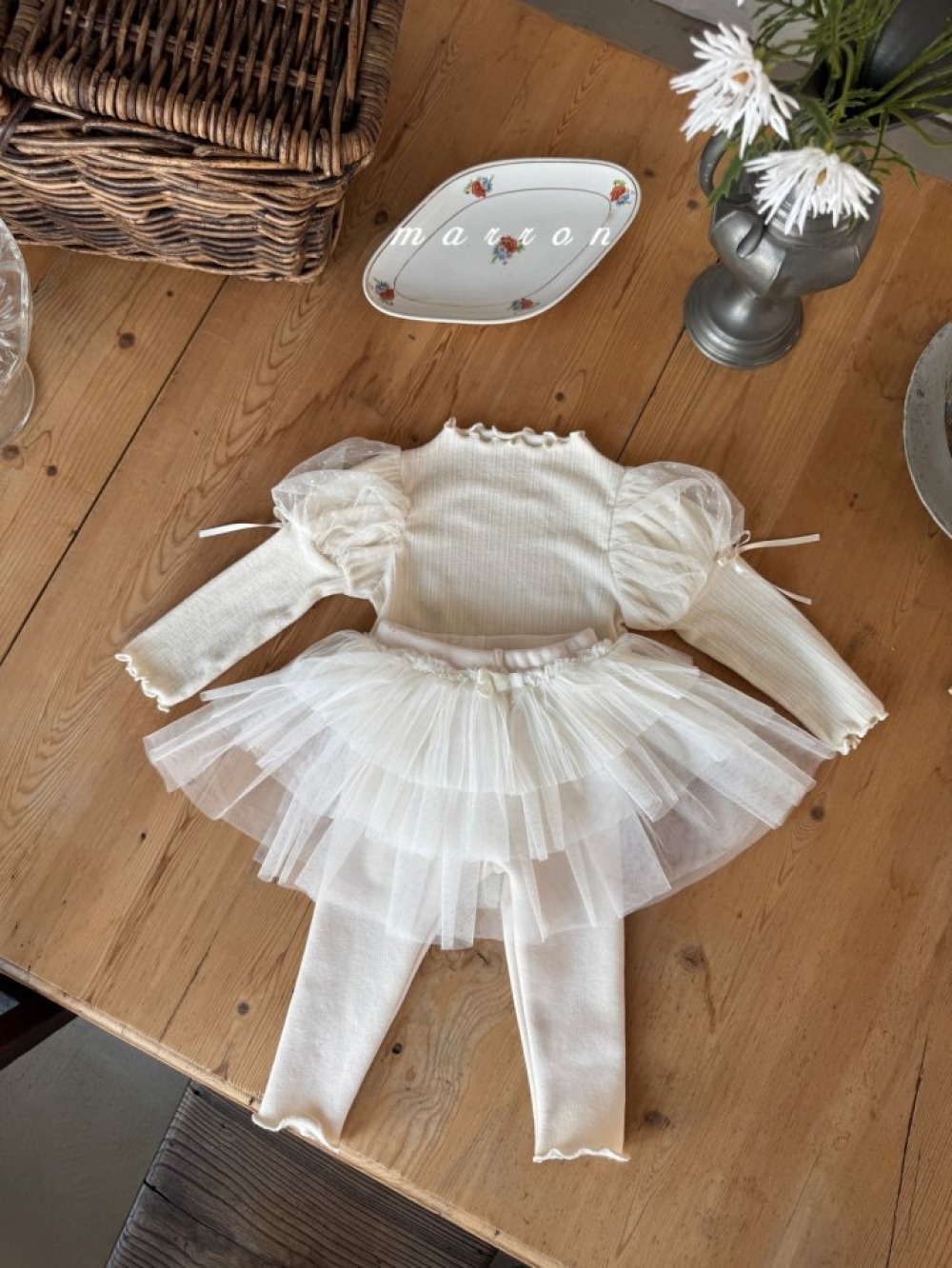 Marron 05｜(1y-6y) 公主蓬蓬袖上衣