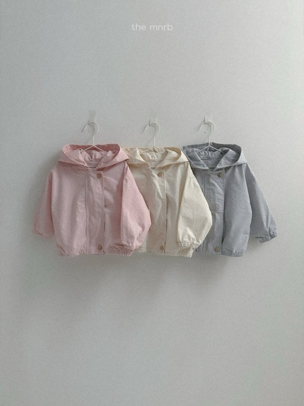 MiniRobe41｜(70-110) 休閒鈕扣連帽外套