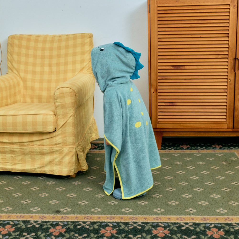 1st blue19｜(~93-118cm) 恐龍浴巾