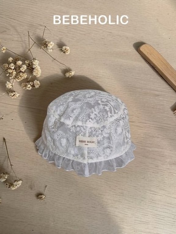 Bebe holic63｜(Free) 蕾絲漁夫綁帶帽