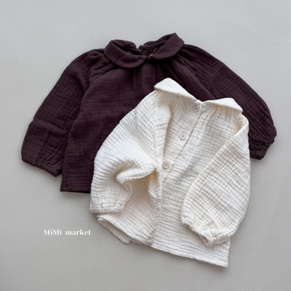 mimi market18 (65-85cm)  棉麻翻領上衣