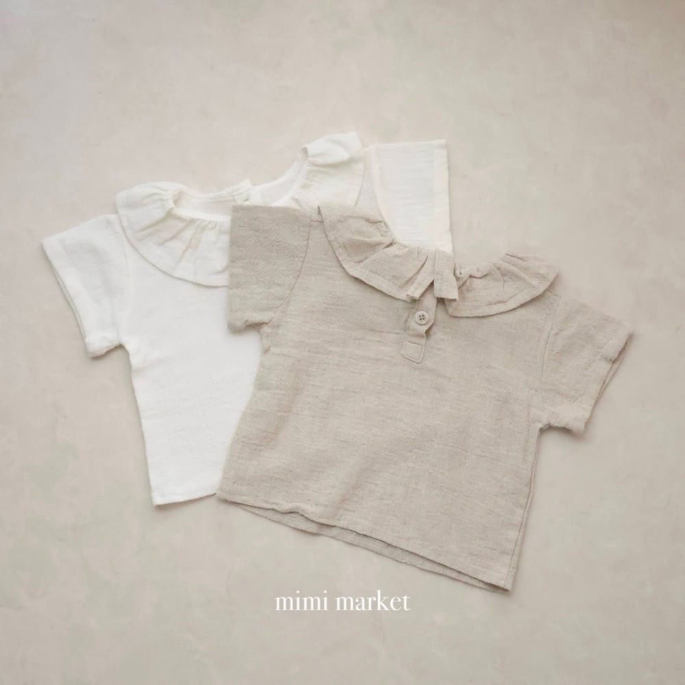 mimi market25 (75-90cm)  荷葉邊翻領上衣