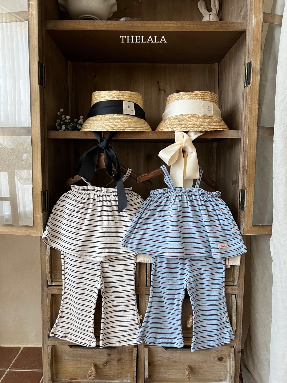 thelala39｜ (70-115) 條紋細肩套裝