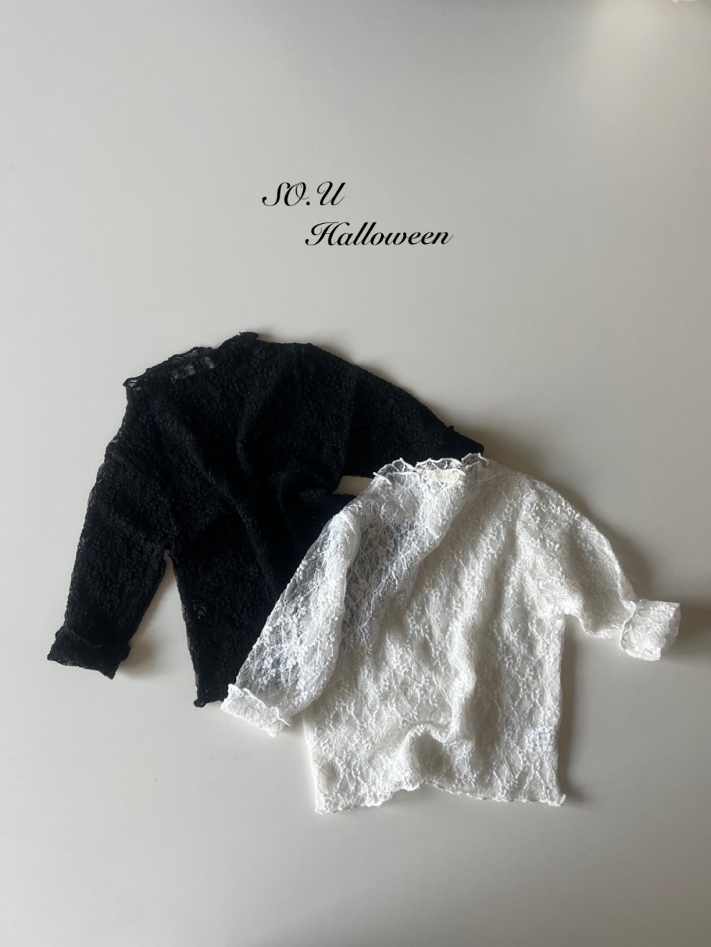 SO.U20｜(12m-M)  蕾絲木耳邊上衣