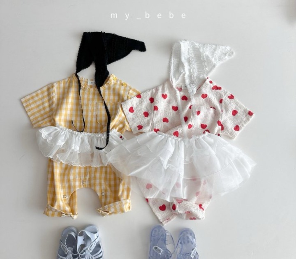 my_bebe16｜(58-72cm) 短袖連身包屁褲