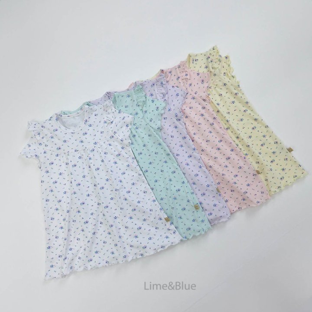 LIME&BLUE18｜(80-118cm)  可愛花朵連身裙