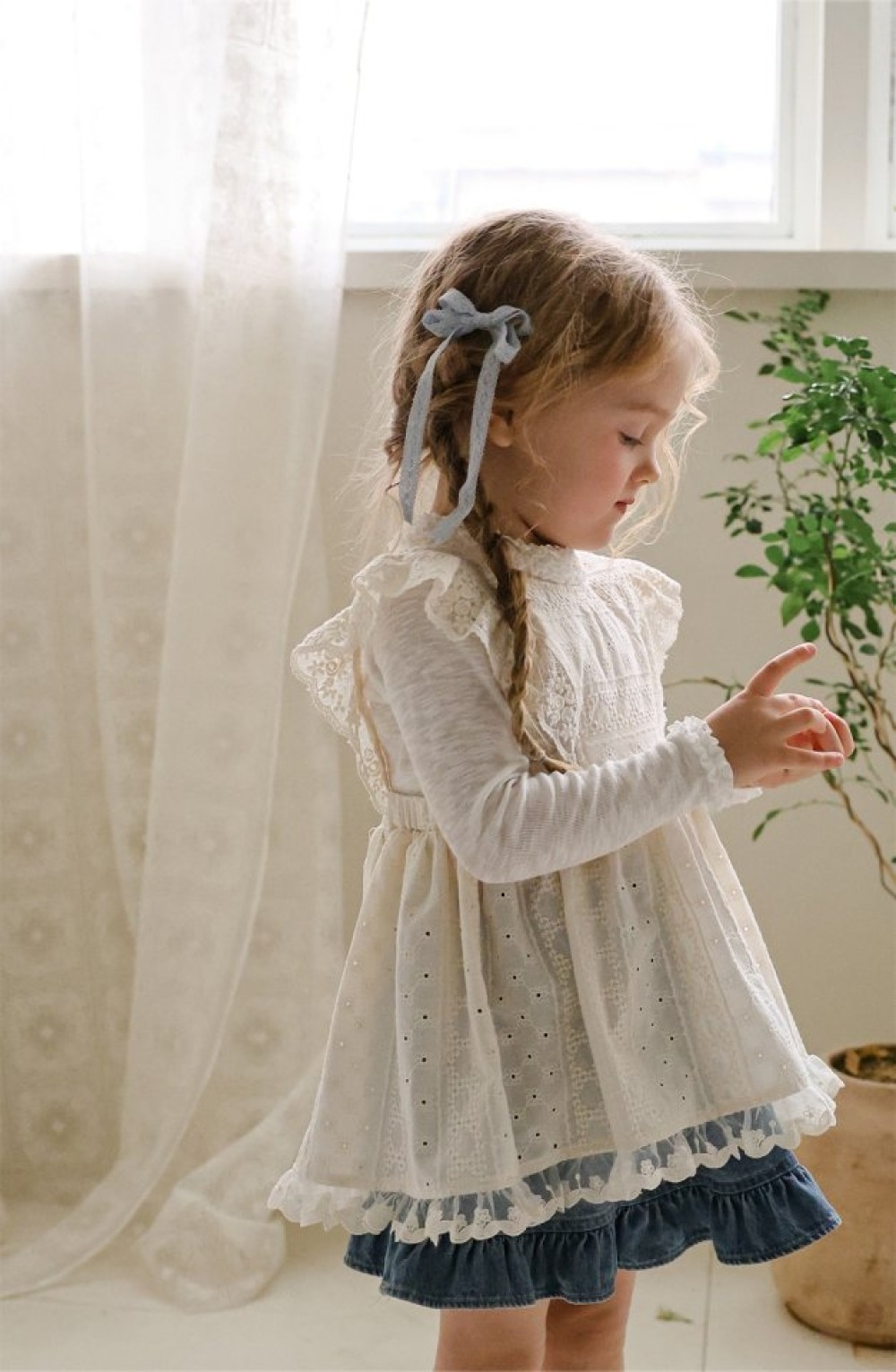 FLO04｜(free) 3色蝴蝶結緞帶髮夾