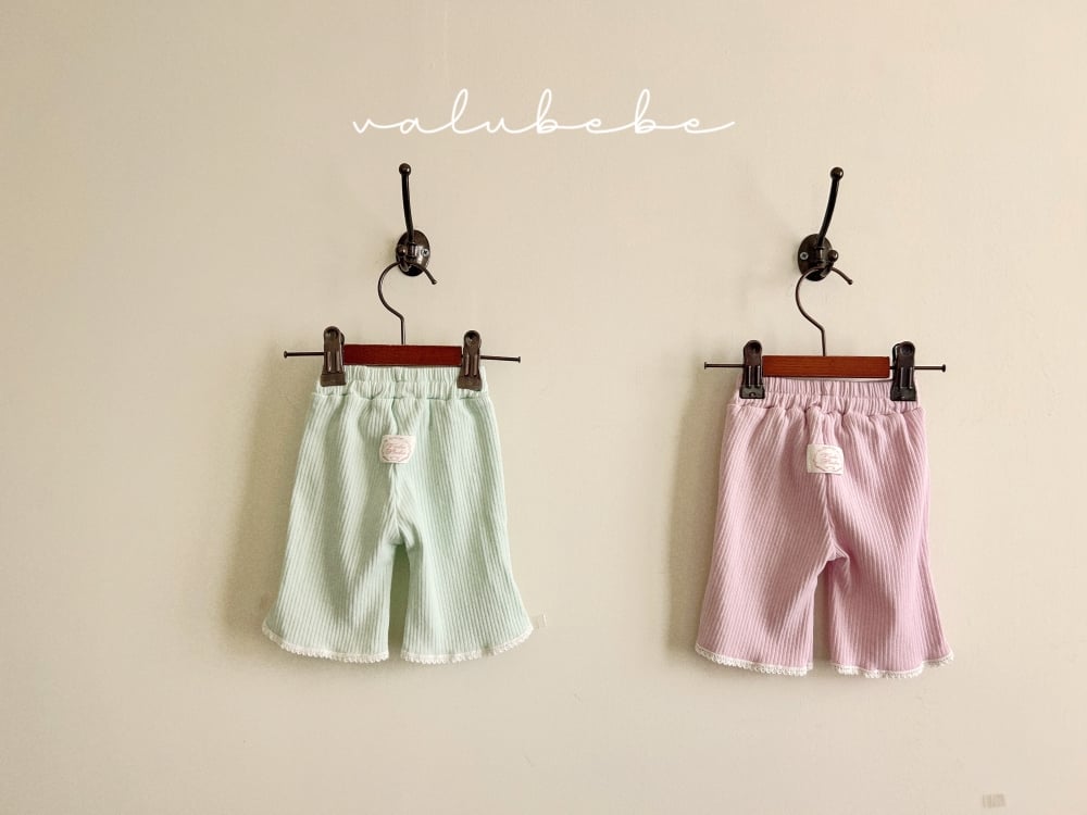 Valubebe 08｜(65-90cm) 蕾絲邊喇叭褲