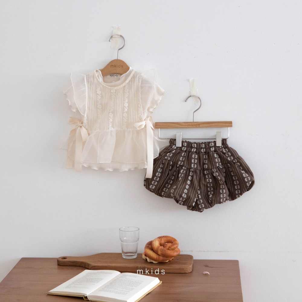 M-KIDS17｜(65-115cm) 印花泡泡短褲