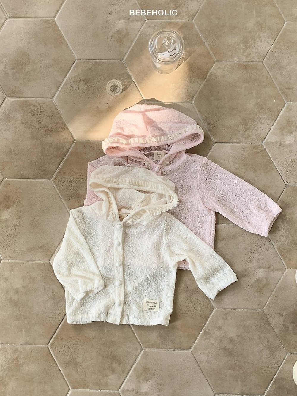 Bebe holic53｜(3m-18m) 花邊連帽開衫