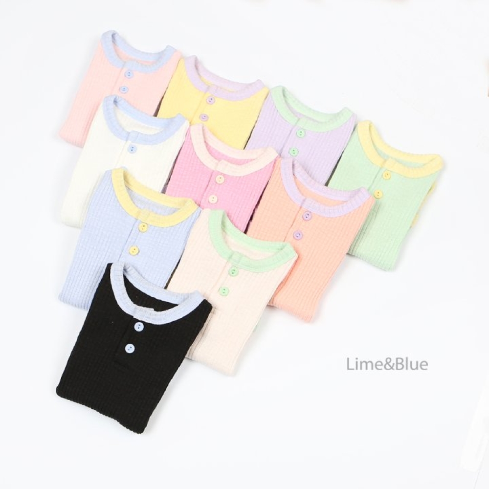 LIME&BLUE08｜(55-80cm)  馬卡龍包屁衣