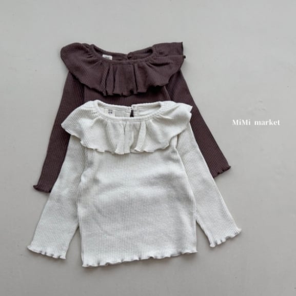 mimi market05 (65-85cm)  荷葉翻領上衣