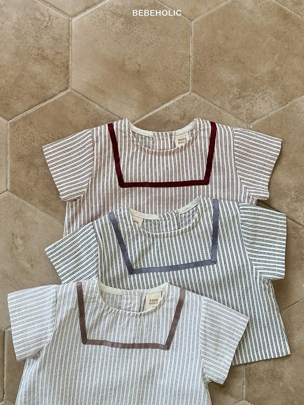 Bebe holic37｜(3m-18m) 造型線條上衣