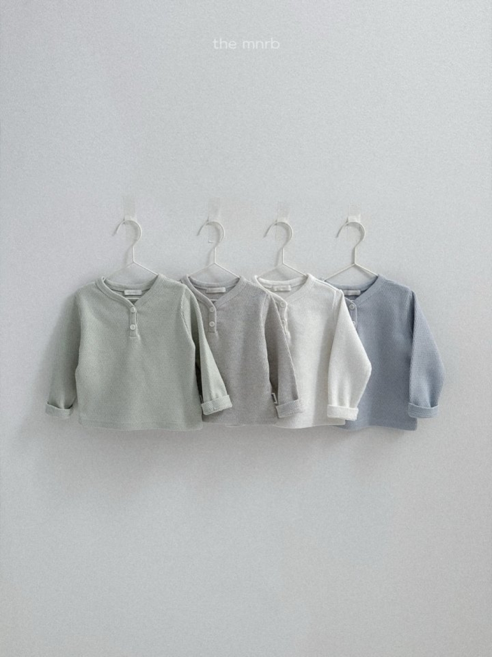 MiniRobe15｜(70-110) 華夫格亨利領上衣