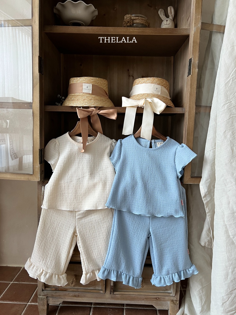 thelala32｜ (70-115) 抓皺荷葉套裝