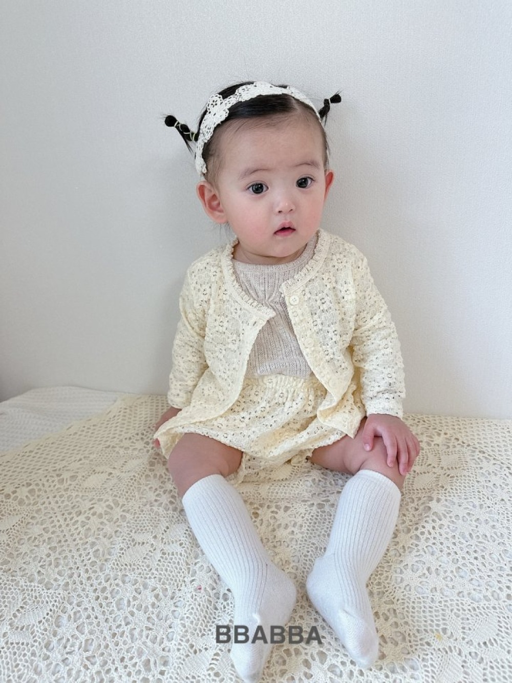 BBABBA02｜(60cm-83cm) 2色小花蕾絲包屁短褲