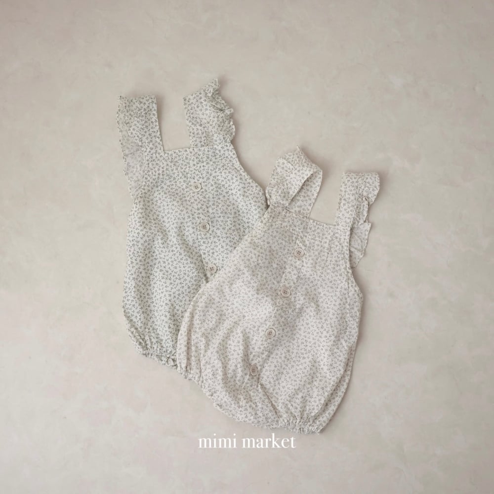 mimi market02 (75-85cm)  荷葉邊吊帶裝