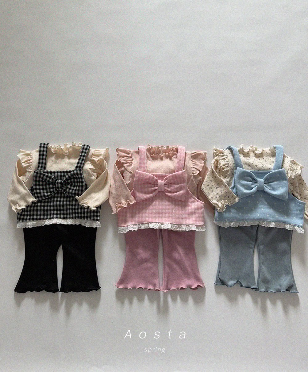 AOSTA36｜(6m-5y) 捲邊小喇叭褲