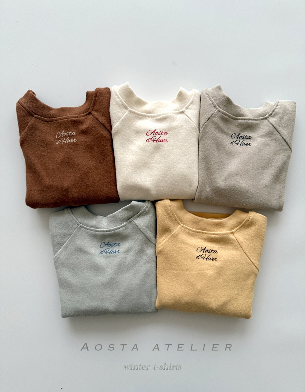 AOSTA28｜(6m-5y) 磨毛簡約上衣