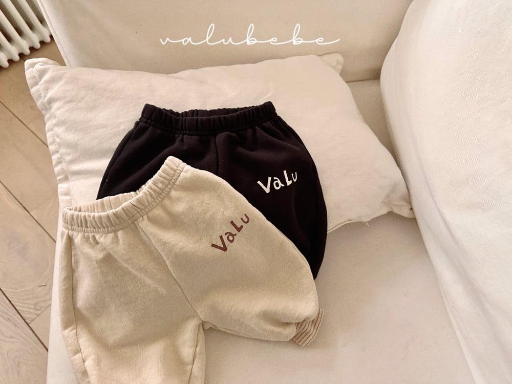 Valubebe09｜(65-90) Valu英字縮口褲