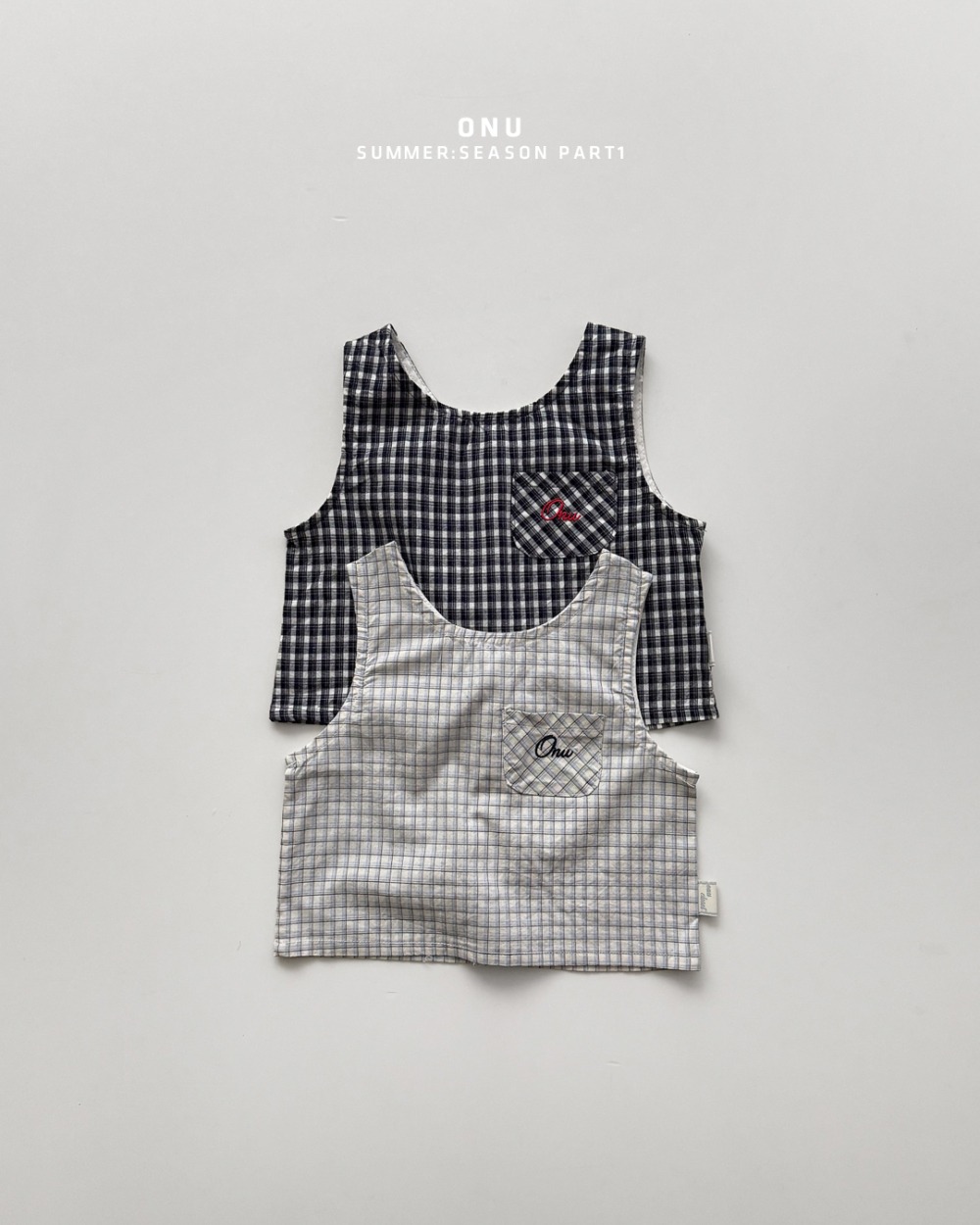 onu44｜(70cm-115cm) 格紋無袖背心