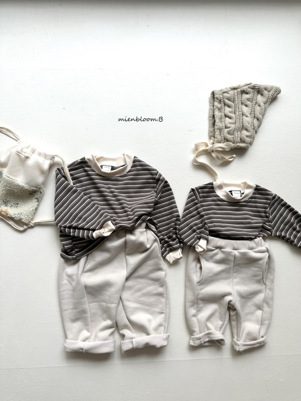 Bloom.b06｜(0m-24m/85cm-125cm) 撞色條紋上衣