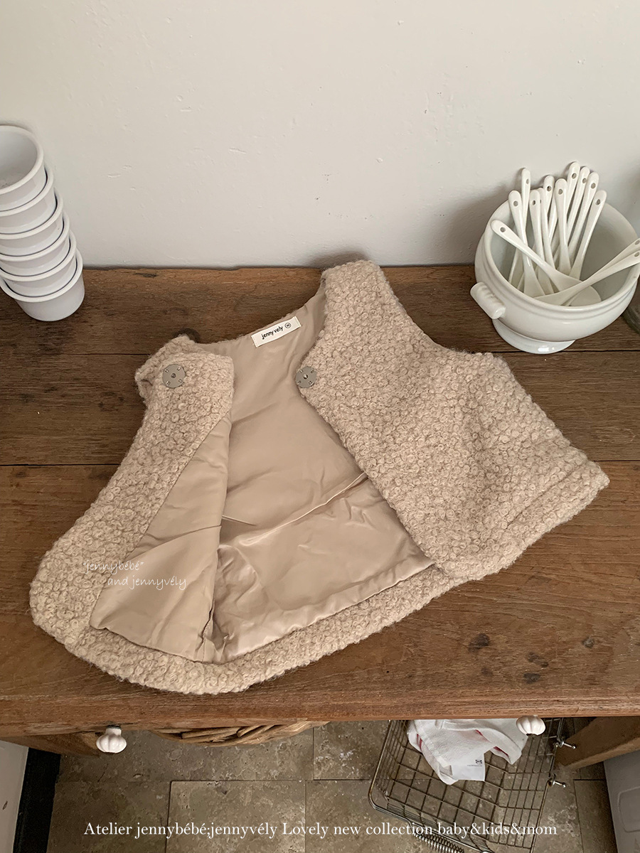 JE 398｜(73-100cm)  絨毛馬甲背心