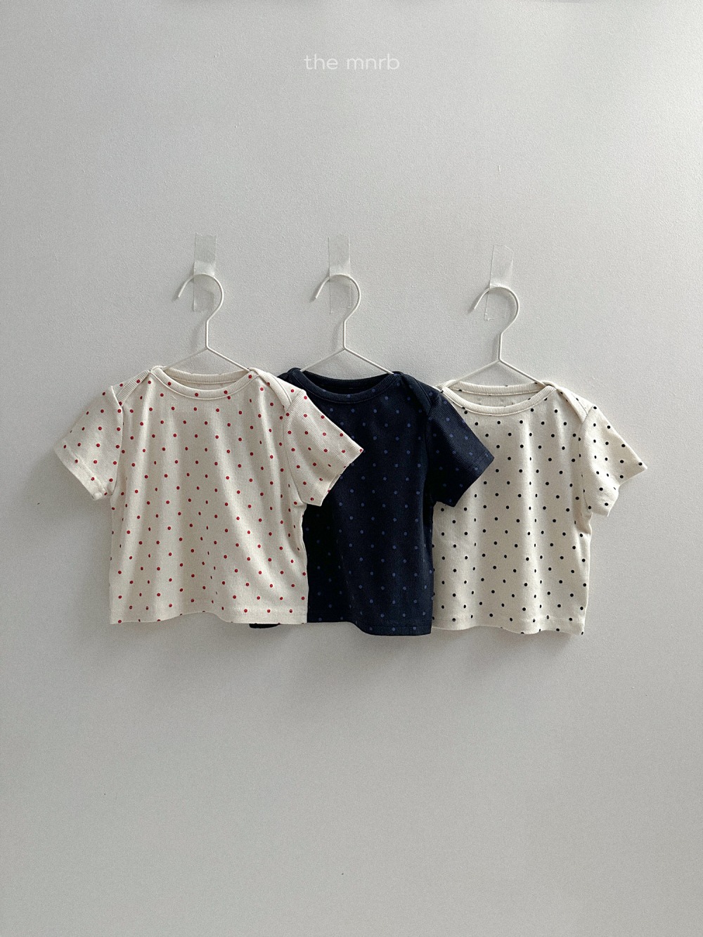 MiniRobe17｜(70-110) 波點圓弧領上衣