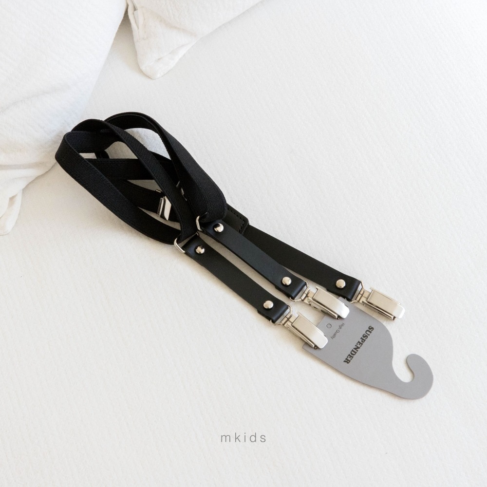 M-KIDS56｜(65-115cm) 英式吊帶褲夾