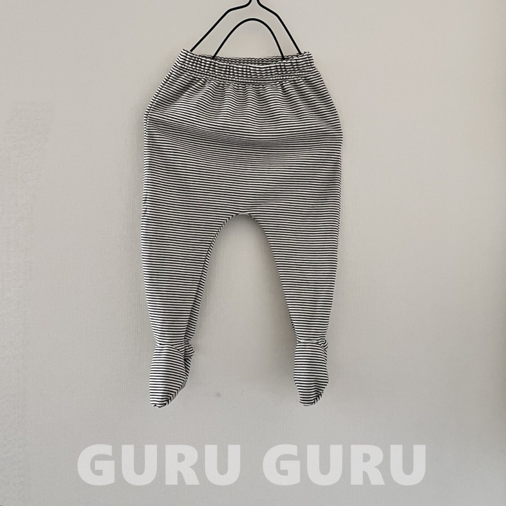 GURU GURU17｜(6m-24m) 3色條紋褲襪