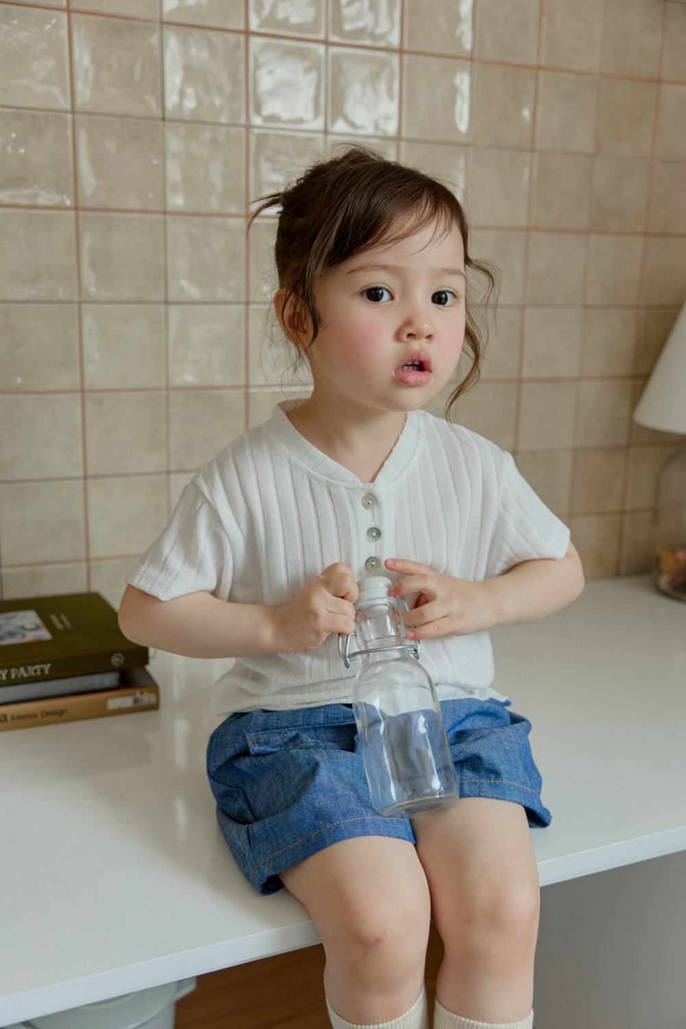 onu41｜(70cm-115cm) 羅紋亨利領上衣