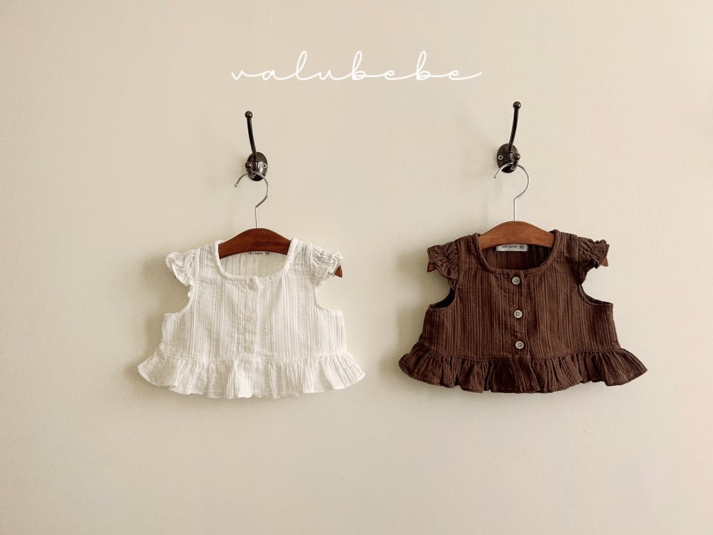 Valubebe 33｜(65-90cm) 泡泡袖方領襯衫