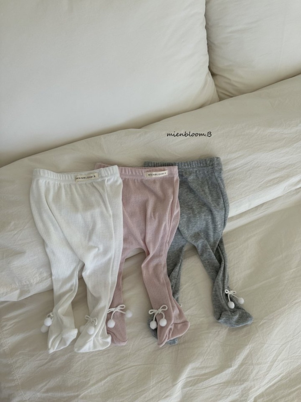 Bloom.b36｜(0m-18m) 蝴蝶緞帶褲襪