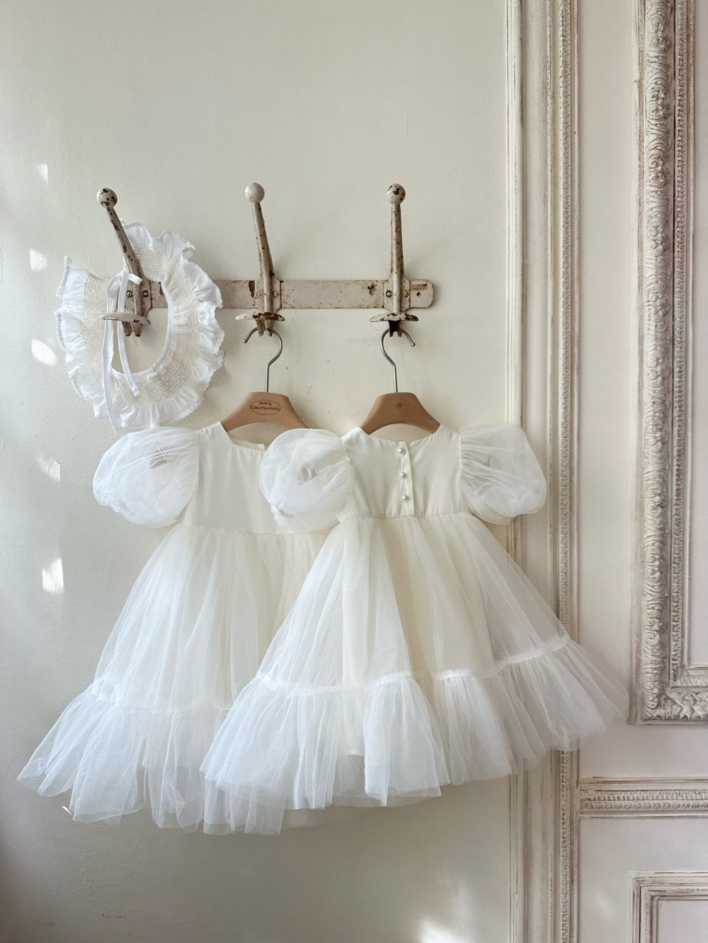 MONBEBE｜(55-120cm) 手足裝．	週歲婚禮必買薄紗洋裝