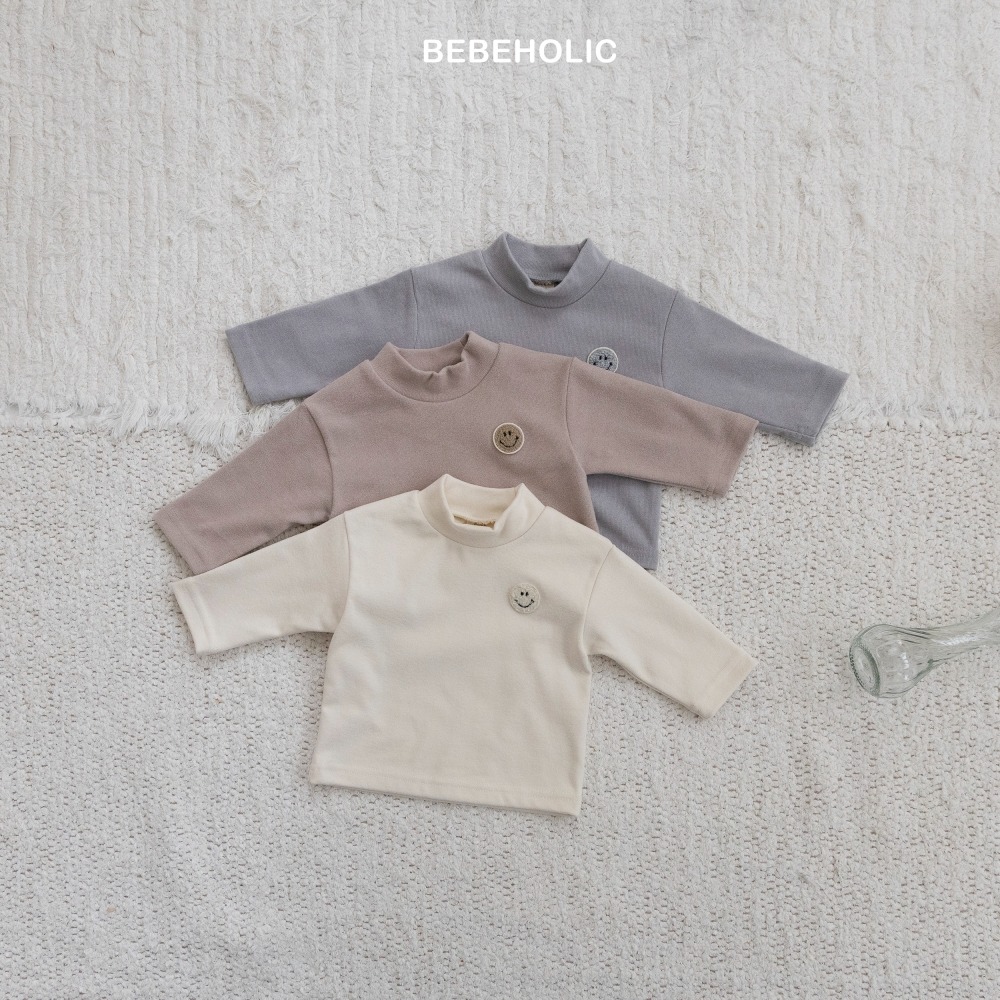 Bebe holic41｜(3m-18m) 微笑中領素面上衣