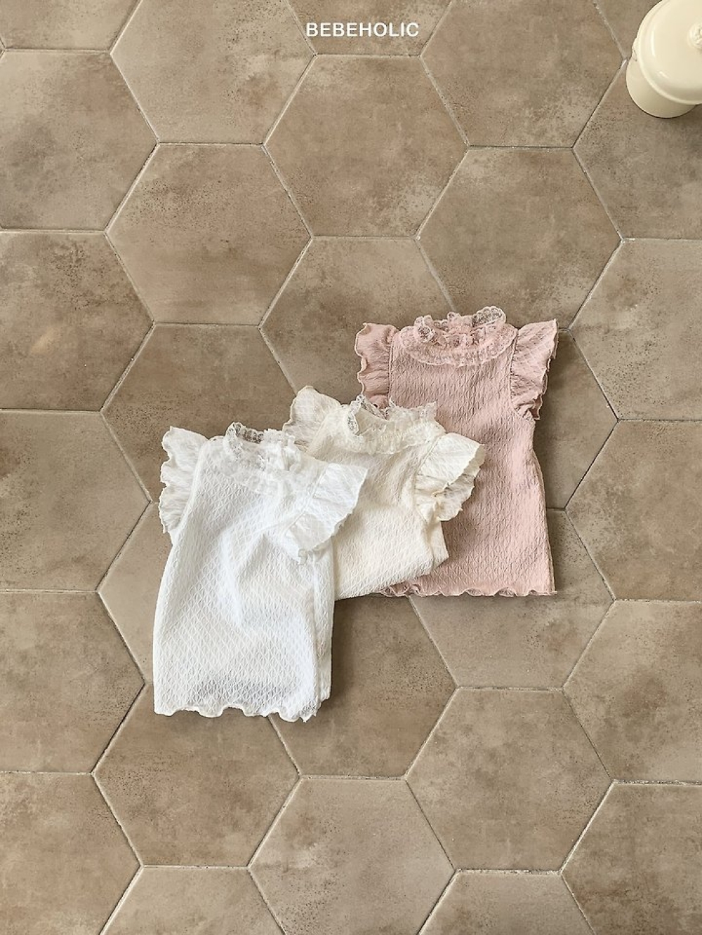 Bebe holic41｜(3m-18m) 中領蕾絲上衣