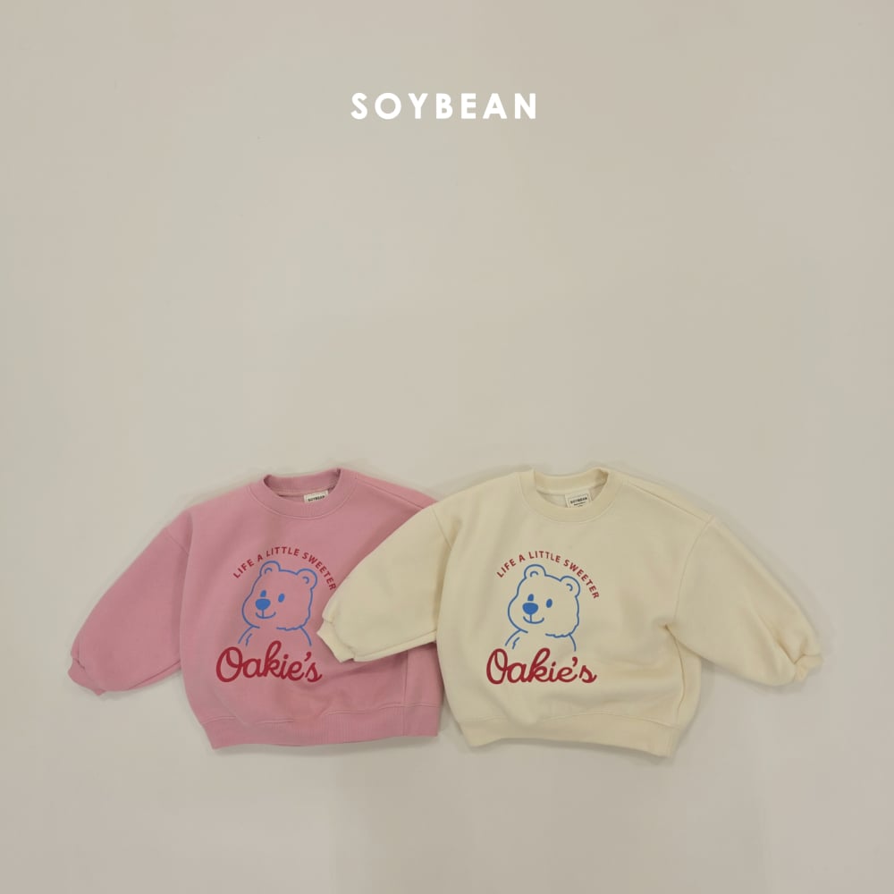 Soybean19｜(75cm-118cm) 小熊印花休閒上衣