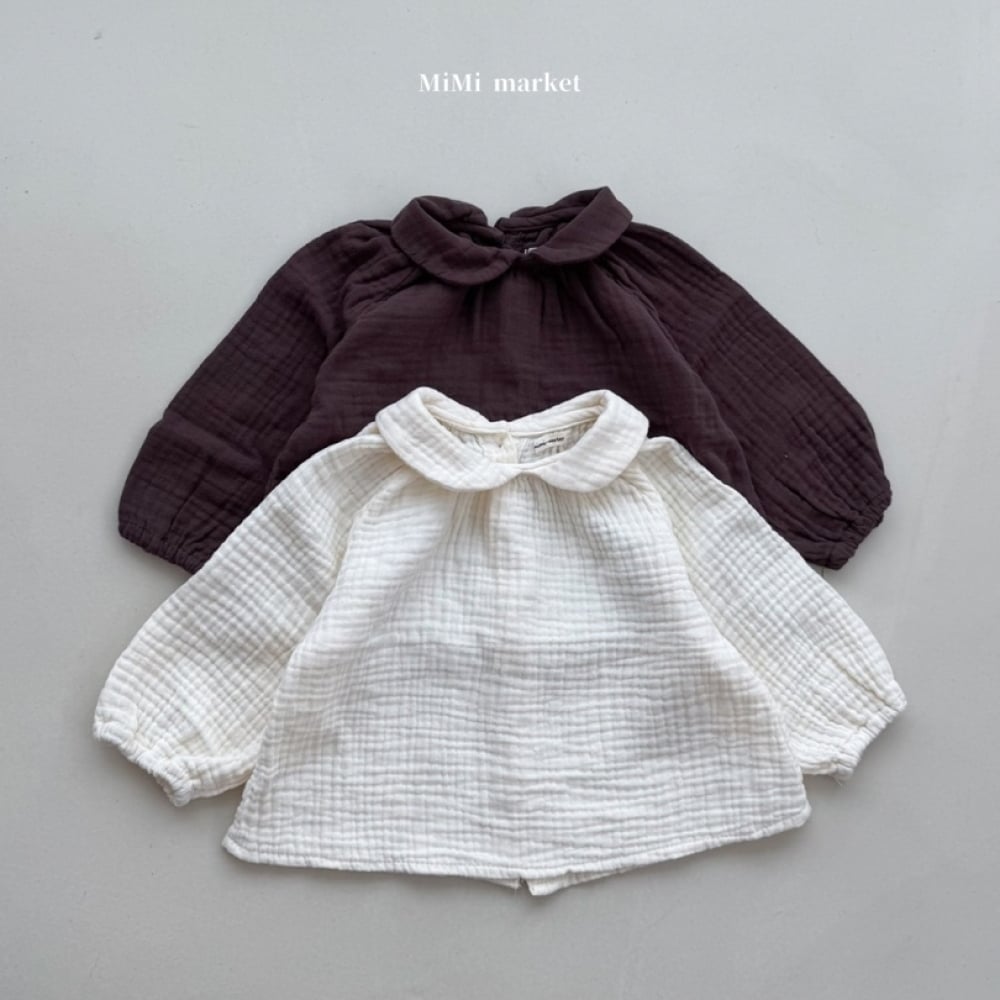 mimi market18 (65-85cm)  棉麻翻領上衣