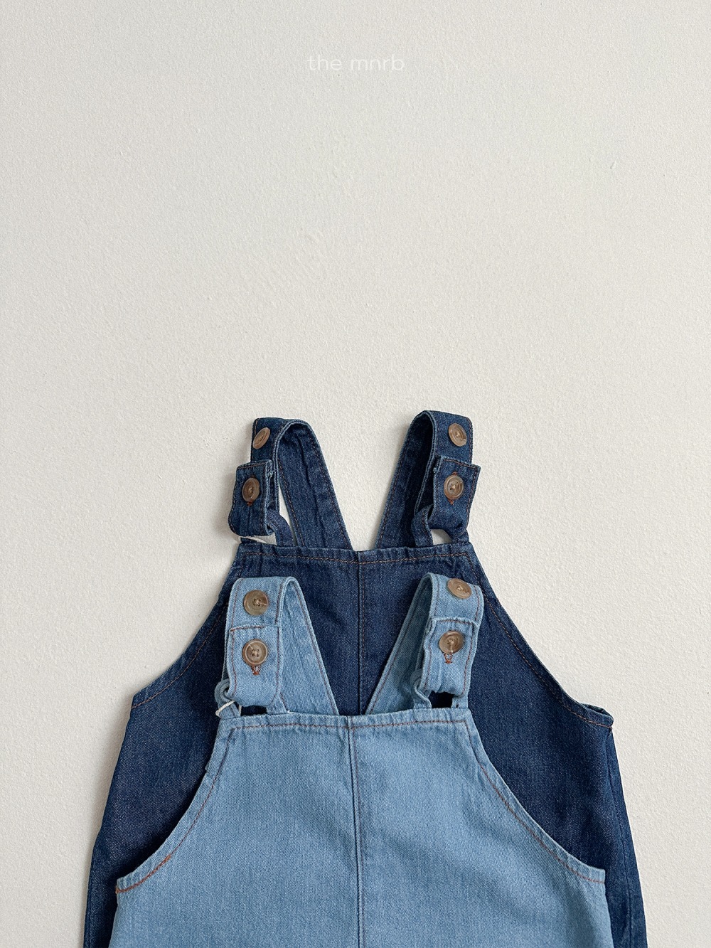 MiniRobe48｜(70-110) 簡約吊帶牛仔褲