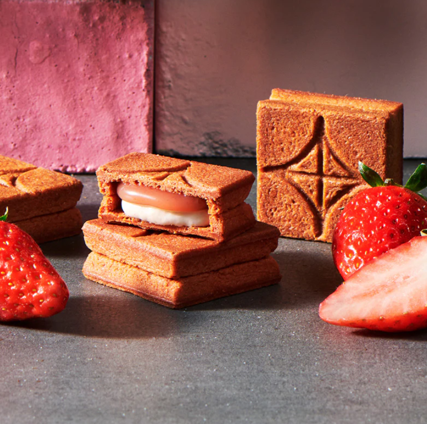 PRESS BUTTER SAND 限定草莓焦糖奶油夾心餅乾