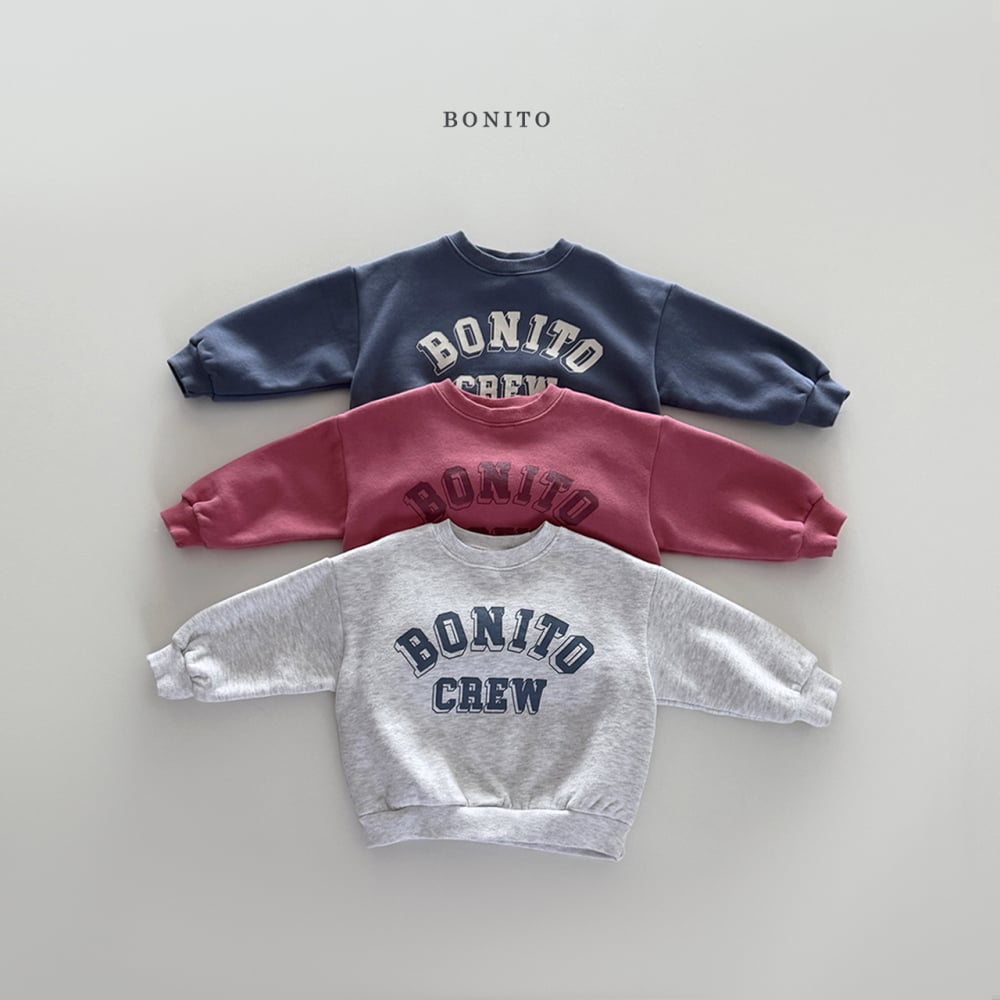 Bonito07｜(75cm-125cm) logo英字休閒上衣