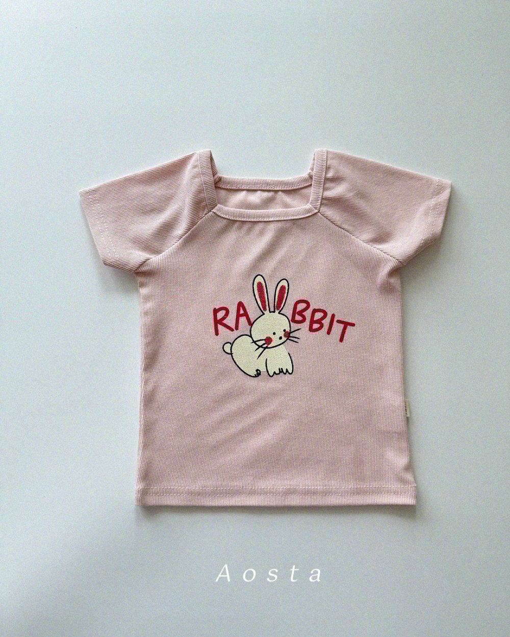 AOSTA27｜(6m-5y) 2款小兔兔方領上衣