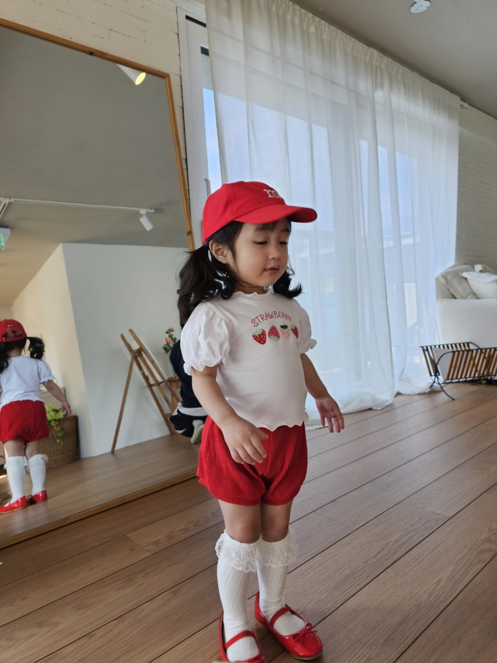 Color20｜(75-115cm) 坑條短褲