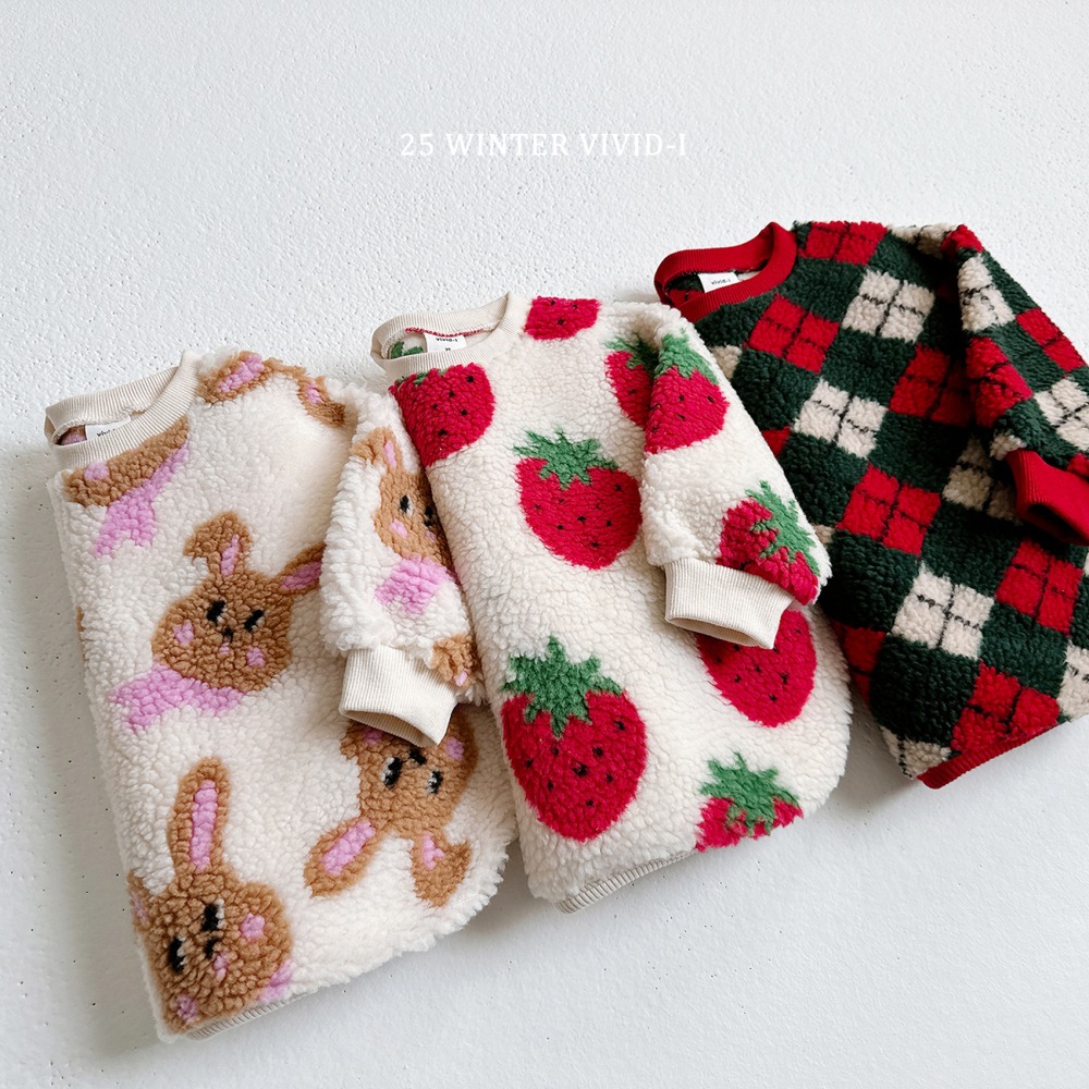 vivid59｜(78cm-125cm) 毛毛印花上衣