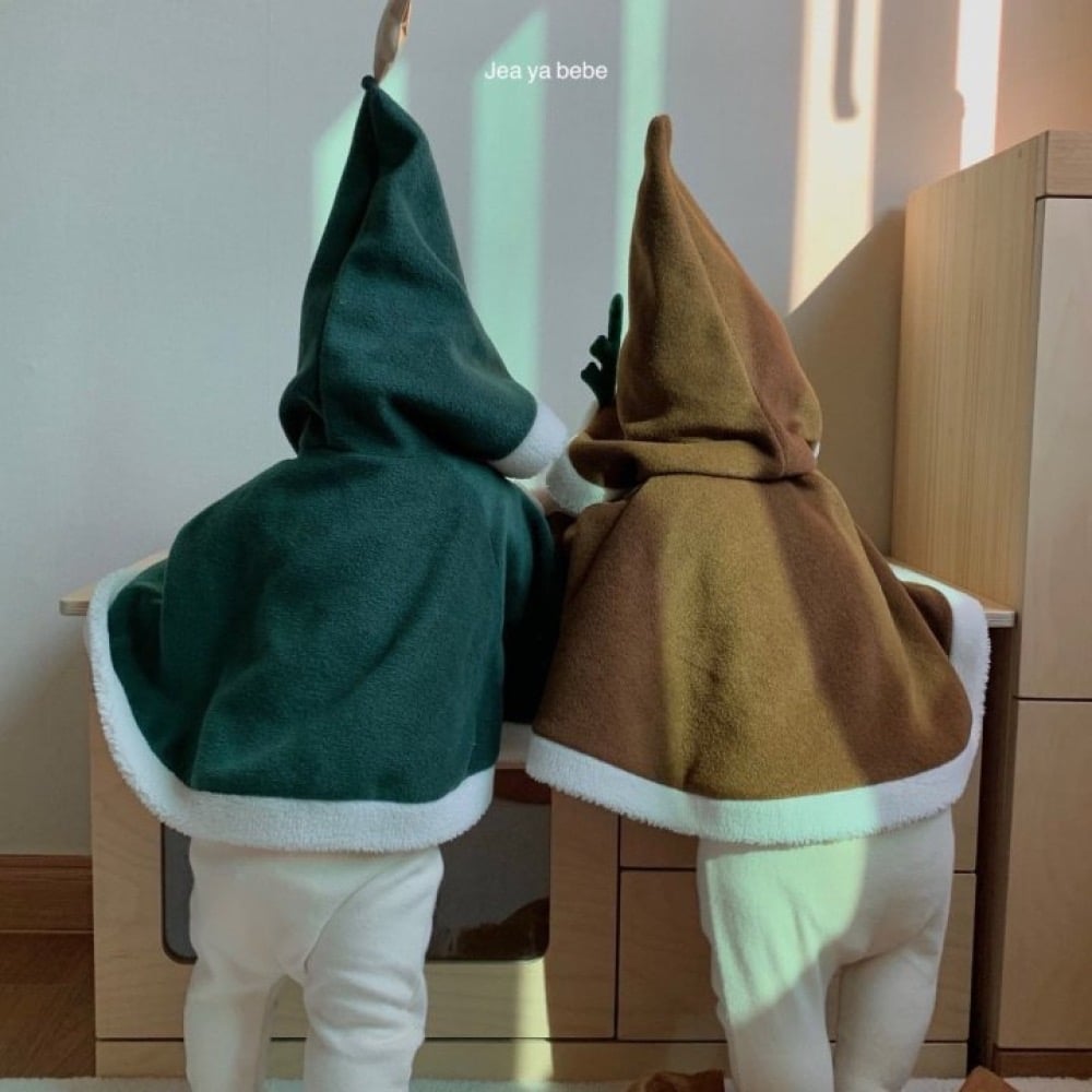 JEAYA03｜(5m-4y) 3色聖誕系列連帽斗篷