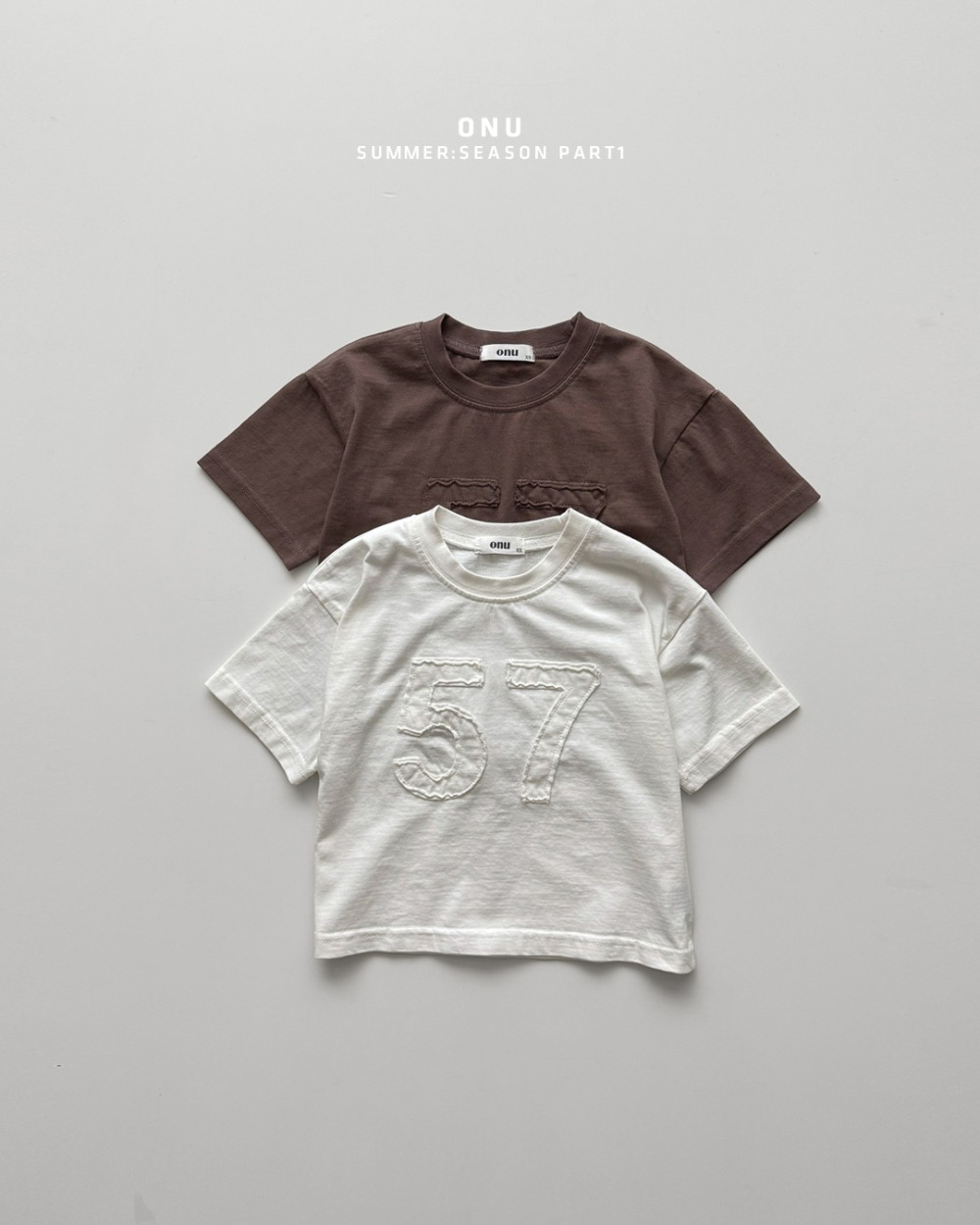 onu22｜(70cm-115cm) 數字印花上衣